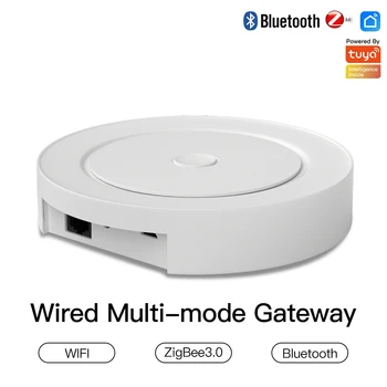 Multi-režiim Smart Gateway ZigBee WiFi Bluetooth Silma Traadiga Keskuses Töötavad Tuya Smart App hääljuhtimine kaudu Alexa Google Kodu