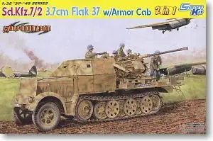 Dragon 6542 1/35 WW.II saksa Sd.Kfz.7/2 8t Poole teele 3.7 cm Flak37 AA Relv