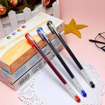 12 Tk Põhi-Liner Roller Ball Pen Kirjalikult Allkirja 0.4 mm Pastapliiatsid 3 Color Gel Tindiga Pliiatsid Kontori koolitarbed