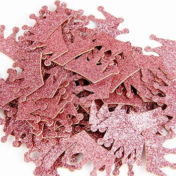 100tk/kott Glitter Confettis Rose Gold Paber Konfetit Pulm Baby Shower Sünnipäeva Tabel Õhupalli Dekoratsioonid, DIY Confettis