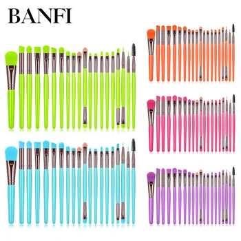 BANFI Mood Meik Pintslid Set Lauvärv (Solid Color 20 Tükki Elukutse Concealer Kosmeetika Kulmude Ilu Pintsli Tööriist Ripsmete
