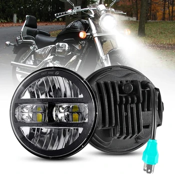 5.75 Tolline LED Vilkur jaoks Harley Sportster Dyna Iron 883 1200 Moto 5 3/4