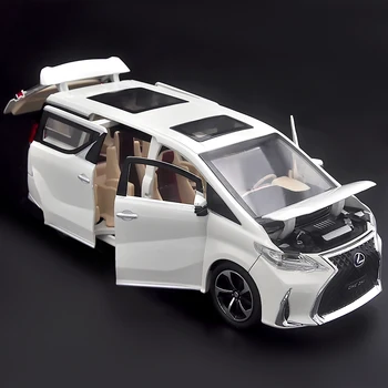Luxury1:24 die-casting sulamist mudel auto kääbus MPV puhul Lexus LM300h metallist autode laste kogumise ekraan poiss Jõulud mänguasjad