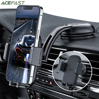 ACEFAST Telefoni Omanik, Auto Armatuurlaud, Telefon Seista iPhone 13 12 Pro Max Õhu Väljalaskeava 360 Pöörde GPS Sulgudes Samsung S21