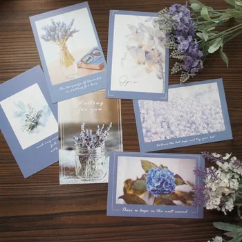 15tk Lilla Hydrangea Lavendel Disain Post Tervitus kinkekaart peokutset Scrapbooking Kasutada