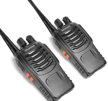 Bao feng walkie talkie 2 tk komplektis kaks way raadiod BF-888S tulus raadio võimas Push-nuppu, telefon jahi