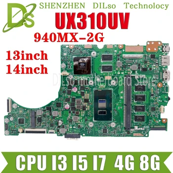 KEFU UX410UQ Emaplaadi Koos I3-6100U I5 I7 PROTSESSOR 4GB 8G RAM ASUS UX410UFR UX410UV UX310UV UX310UQ Sülearvuti Emaplaadi 100% OK