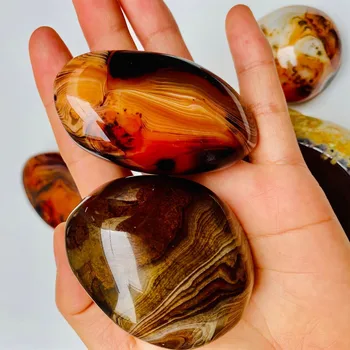 6-8cm 120g Looduslik kristall Silk avärav Mängida kivi kivi veerema palmetto kivi ravi 1tk Juhuslikult saata