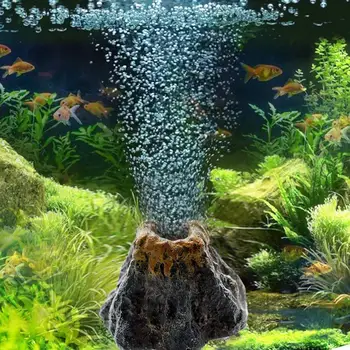 Akvaariumid Haljastus Simulatsiooni Vulkaan Akvaariumi Tarvikud Rockery Aerator Jaoks Akvaariumi Pump Mull Kivi Hapnikuga Vahendid