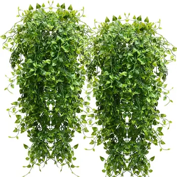 Ivy Kunstlik Rippuvad Rohelist Tilli 81.28 Cm Rippuvad Taim Simulatsiooni Ivy Väljas UV-kiirgusele vastupidavast Plastikust Taim