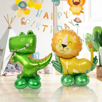 Jungle Lõvi Dinosaurus Vikerkaar Pilve Kuju Alumiiniumist Film Õhupallid Baby Shower Sünnipäeva Decor Lapsed Kingitus Mänguasi Heeliumi Õhus Globos