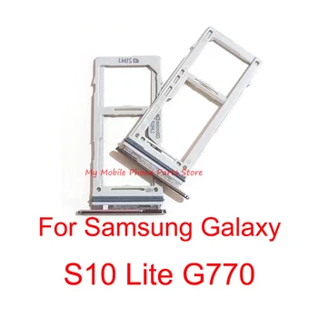 Dual Sim-Kaardi Salve Pesa Samsung Galaxy S10 Lite G770 Micro SD Card Tray Omanik Lugeja Adapter Samsung S10 Lite G770F