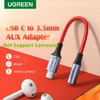 UGREEN USB-C-3.5 mm Kõrvaklappide Pesa Adapter, Tüüp C-Aux Naine Audio Adapter Kaabel Dongle for Huawei Mate 30 Pro P30 OnePlus