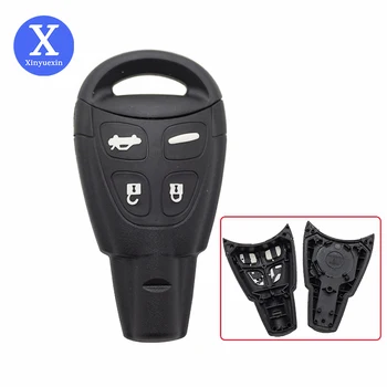Xinyuexin 4 nuppu Auto Võti Juhul Shell Fob eest SAAB 93 95 9-3 9-5 WF 4 ABS Plastikust Auto Asendamine Võti Juhul Shell No Logo