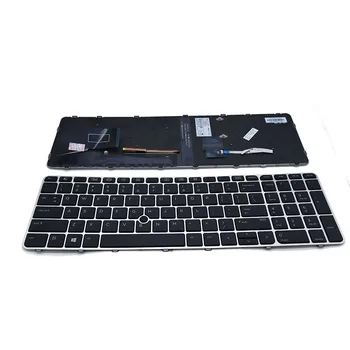 Sülearvuti MEILE, Klaviatuur koos Taustvalgustusega Punktis Kinni Raami HP 836623-001 EliteBook 85