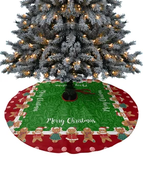 122cm Lühike Palus Jõulupuu Seelik Jõulud Piparkoogid Man Candy Xams Puu Alt Decoarations Kodu Navidad Kaunistused