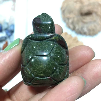 1tk Armas Looduslik Käsitööna Nikerdatud Xiuyan Jade Kilpkonn Poleeritud Roheline Jade Crystal Kilpkonn Kingitused Loodusliku Kvartsi Kristallid