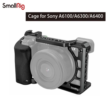 SmallRig 3164 Sony DSLR A6400 Kaamera Puuri Silikooniga Seadekäepide Käepide Sony A6100 A6300 A6400 Kaamera Puuri Rig Külma Kinga 316