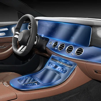 Mõeldud Mercedes Benz Klassi-E W213 2021-2022 Auto Interjöör Center console Läbipaistev TPU kaitsekile Anti-scratch Tarvikud