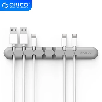 ORICO Kaabel Omanik Silikoon Kaabel Korraldaja USB-Vedru Desktop Korralik Juhtimise Klambrid Omanik Hiir, Klaviatuur, Kõrvaklapid Headset
