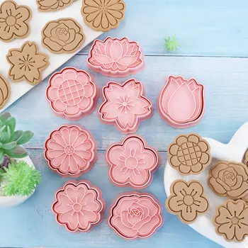 8pcs/set Lille Kuju Cookie Cutters 3D Plastikust Biskviit Hallituse Küpsise Tempel DIY Fondant Kook Hallituse Köök, Küpsetamine, Saia Bakeware
