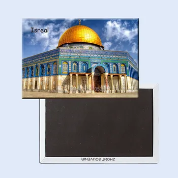 Turist Külmkapi Magnetid 78*54mm,Kuppel-Of-The-Rock-Iisraeli Suveniiride külmkapimagneteid 20747
