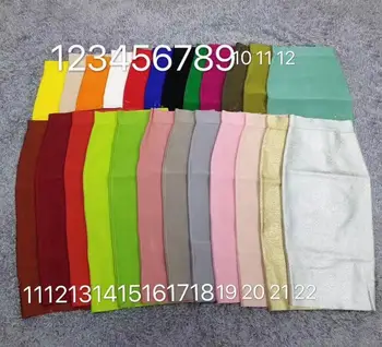 Naiste Candy Värvi Seksikas Neoon Roheline, Pruun, Oranž, Kollane Põlve Pikkus Sidemega Pliiats Seelik 2020 Disainer Seelik Faldas 78cm