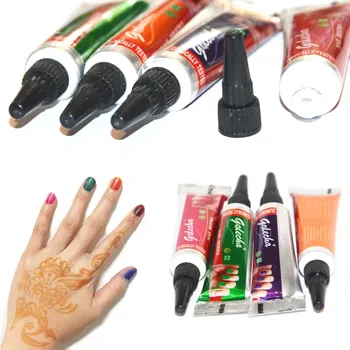 5g India GOLECHA Henna Küünelakk Kleepida Käbid Koor Toru Mehndi Värvi Henna For Natural Nail Art-Ilu-Maniküür DIY Tööriist