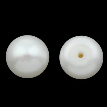 1 Paar 7-7.5 mm Nuppu Looduslik Valge Poole Puuritud Magevee Kultiveeritud Pärl Helmed DIY Muutes Kõrvarõngad Naiste Aksessuaarid