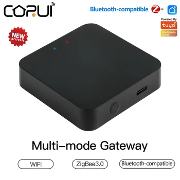CORUI Tuya ZigBee 3.0 Multi-mode Gateway Smart Bluetooth-ühilduva Silma Hub Tuya/Smart App Support Alexa Google ' i Kodu Assistent