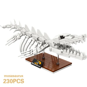 Jurassic World 3D Dinosauruste Kivistised Skelett Mudel ehitusplokid Tellised Dino Muuseumis Haridus-DIY Mänguasjad Lastele kingitused