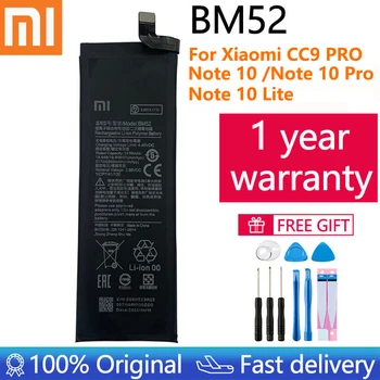 New Kõrge Kvaliteediga 2021 aastat Algne BM52 5260mAh Aku Xiaomi Mi Lisa 10 Lite / Mi Lisa 10 Pro / CC9pro CC9 Pro Aku