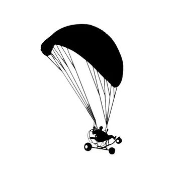 9.9*15.7 CM Powered Paragliding Isikliku Auto Kleebised Mood Peegeldav Vinüül Kleebised lu-0713