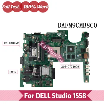 DAFM9CMB8C0 Emaplaadi DELL Studio 1558 Sülearvuti Emaplaadi CN-04DKNR 04DKNR 4DKNR HM55 216-0774009 GPU DDR3 Katsetada 100% Tööd