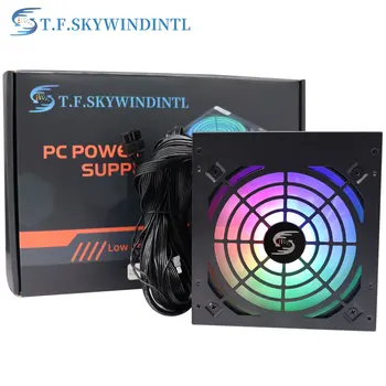 500W PSU Võimsus Töölaua SATA ATX 12V Gaming PC Toide 24Pin 500Walt 18 LED-Silent Fan Uus Arvuti Toide BTC
