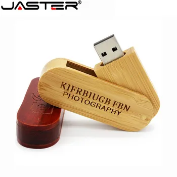 JASTER puidust kaasaskantavad Puidust USB Flash Drive pen drive 4GB 16G 32GB 64GB Memory stick U-stick pulmad kingitused tasuta custom logo