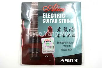 1 Komplekt Alice A503-L/SL Electric Guitar Strings Terasest Core Kroomitud Terasest&Nikli Sulamist Haava String Tasuta Shipping