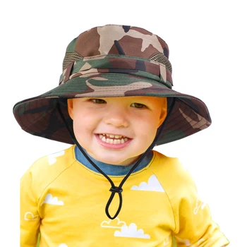 Kamuflaaž Lapsed Kopp Mütsid Suvel Väljas Kaitsta Prindi Müts UPF 50+ Safari Päike Mütsi Eest Meeste ja Naiste Jahindus, Matkamine Kalapüük