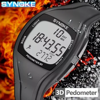 Digitaalne Olge Mehed SYNOKE Brändi Pedometer Multi-function Sport Watch Meeste 50M Veekindel Kell, Äratus Chrono reloj hombre 9105