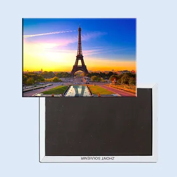 Reisi Külmkapi Magnetid 78*54mm,Pariisi Turistide külmkapimagneteid 5600 prantsuse kuulsam vaatamisväärsus,mälestus teenetemärgi esemed