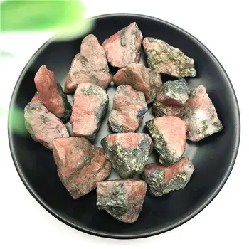 100g 20-50mm Looduslik Roosa Rhodochrosite ja Pyrite Sümbiootilise Kristallid Mineraal-Näidis Looduslikud Kivid ja Mineraalid