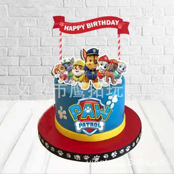 Paw Patrull Mänguasjad Uus Cake Toppers Cupcake Sisestab Kaardi, Küpsetamine, 3 Komplekti Anime Party Teema Sünnipäev Kook Lisab Animatsiooni Lisab