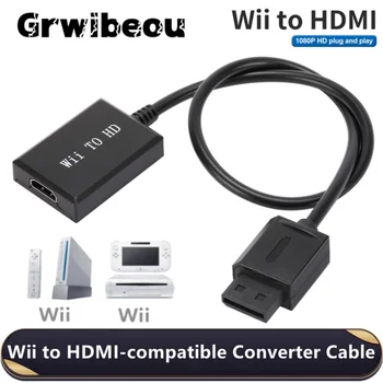 Grwibeou HD 1080P Wii HDMI-ühilduv Adapter Converter Kaabel PC-HDTV Monitor Wii HDMI-ühilduva Konverteri Adapter