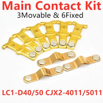 Peamine Kontakt Komplekt Lüliti Kontaktori LC1D50 LC1D40 CJX2-4011 CJX2-5011 all Liikuvate Ja Paiksete Kontaktori Kontaktid Replacement Kit