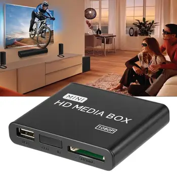 Mini Media Player 1080P Mini HDD Media Box TV box Video Multimeedia Pleier Full HD-SD-MMC-Kaardi Lugeja 100Mpbs EU Pistik