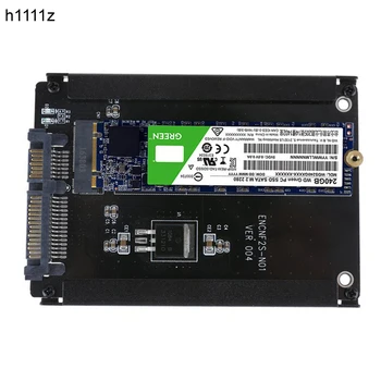 UUS Metal Juhul, B+M, Pesa 2 M. 2 NGFF (SATA) SSD 2,5 SATA Adapter 2230/2242/2260/2280mm M2 NGFF SSD Solid State kõvaketas