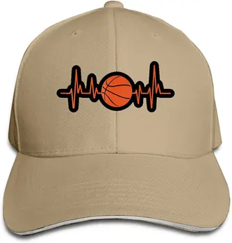 Unisex Oranž Korvpalli Dunk Heartbeat Baseball Cap Reguleeritav Müts Sandwich Ühise Põllumajanduspoliitika Hip-Hop Mütsid