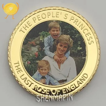 Printsess Diana, Prints William ja Prints Harry mälestusmünte Inimesed, Inglismaa Printsess Kuld Münte Kollektsiooni