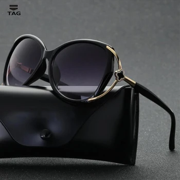 2018 Suured päikeseprillid Mood päikeseprillid Naistele brändi disainer polariseeritud prillid, Kaitseprillid UV400