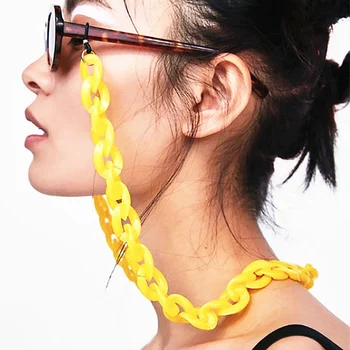 Mood Akrüül Prillid Keti Naiste Anti-skid Anti-drop Lugemise Prillid Kett Eyewears Juhe Omanik kaelarihma kaelapaela kinnitamine